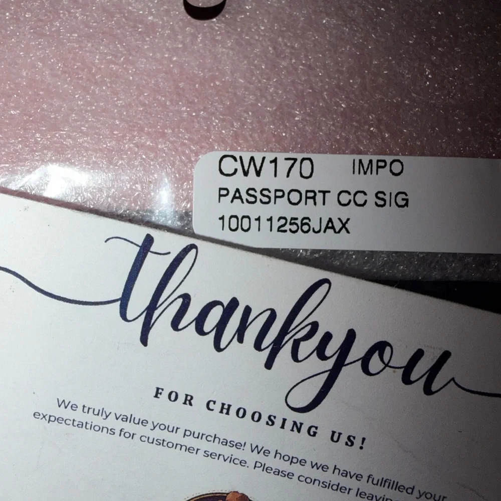 NWT 2026 Coach Powder Pink Passport Holder CW170 SAMEDAY SHIP - Picture 4 of 4